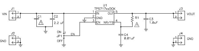 TPS717XXEVM-134, Evaluation Board helps the user easily evaluate and test the operation and functionality of the TPS717xx Linear Regulator