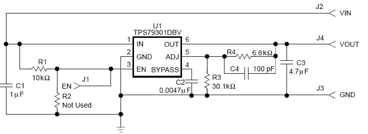 TPS79301EVM, Evaluation Module for TPS79301 LDO Linear Regulator