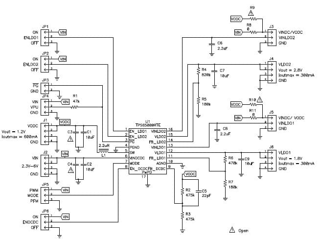 1.2V, 1.8V, 2.8V DC to DC Multi-Output Power Supply for Cellular Phone