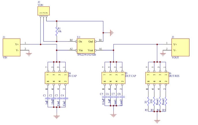 TPS22902BEVM is an evaluation module for the family of low-input voltage, ultra-low rON load switches