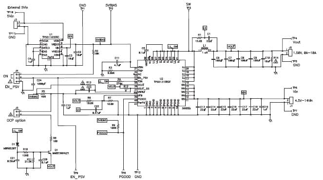 Using the TPS51315-EVM, A 10-A Step-Down Synchronous Switcher with Integrated MOSFETs