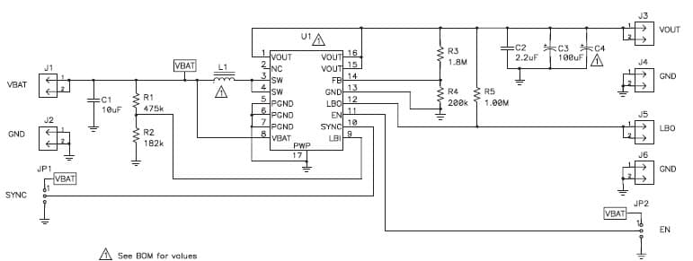 TPS61030EVM-029 is an evaluation tool for the TPS61030 inductive step-up converter in QFN-16 package