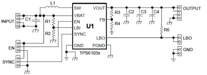 TPS61030EVM-208 is an evaluation tool for the TPS61030 inductive boost converter in a TSSOP-16 package