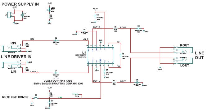 DRV612 Audio Power Amplifier Evaluation Module