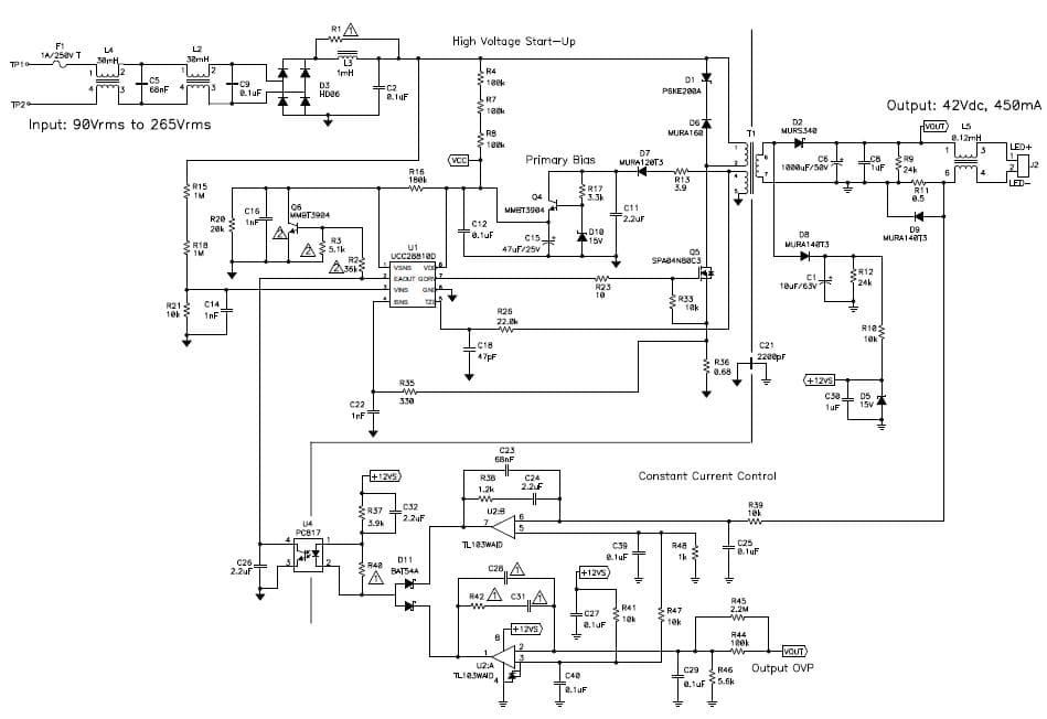 19W, 12-LEDs General LED Driver for Fluorescent Lighting