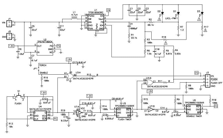 TPS61059EVM-141 is an evaluation tool for the TPS61058 and TPS61059 white LED Flashlight driver