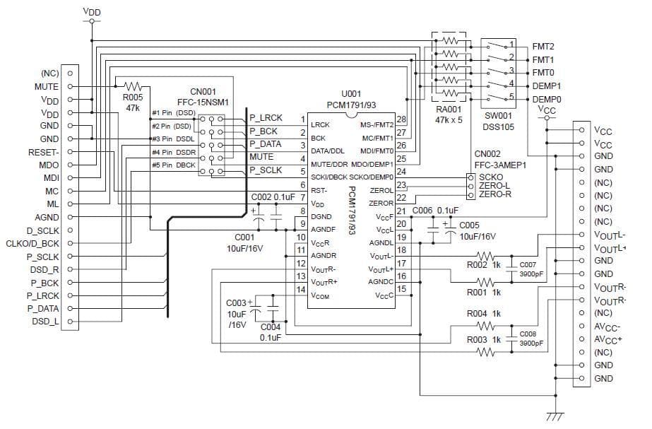 DEM-PCM1793 is an evaluation module for 192-kHz,24-bit stereo differential voltage output DAC PCM1793 family