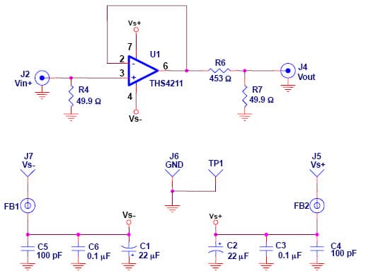 THS4211EVM/THS4215EVM are designed to demonstrate the functionality and versatility of the device