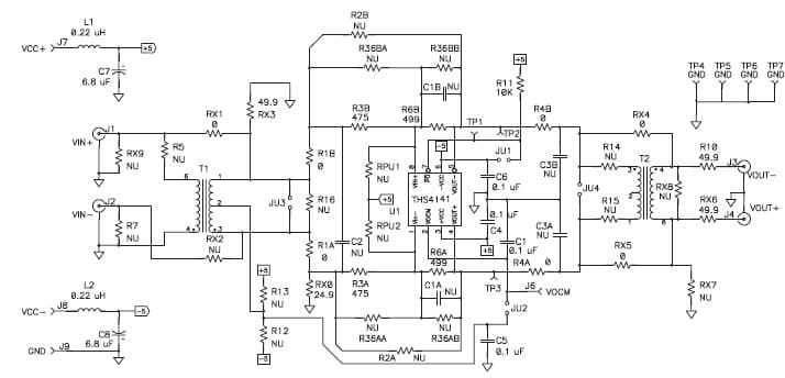 5, ±15V Differential Amplifier for Portable