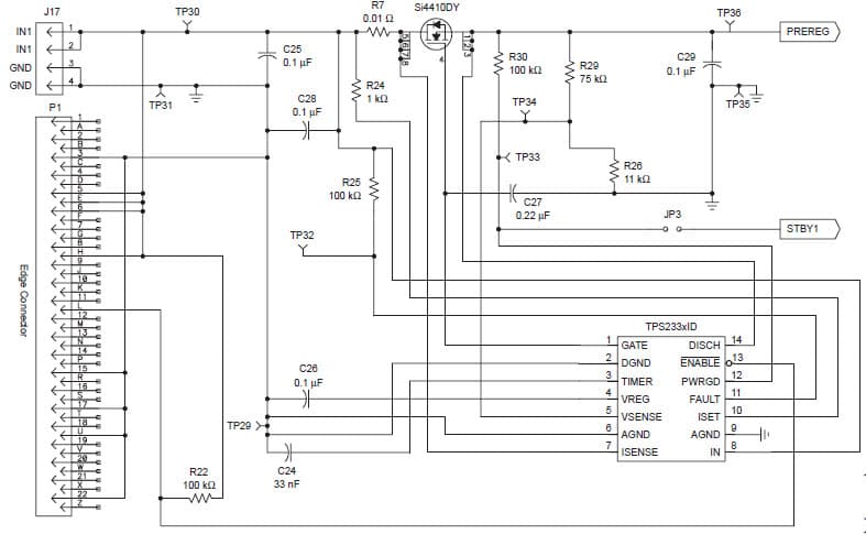 TPS2330 InfiniBand Bulk Power Evaluation Module and Interface Card