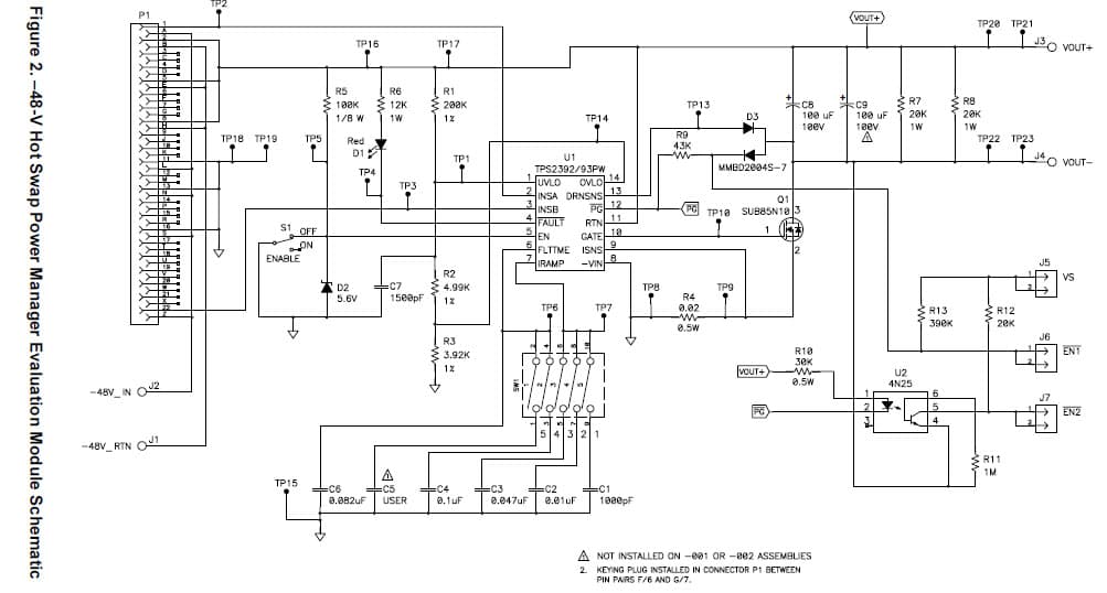 TPS2392EVM, Full-Featured -48-V Hot-Swap Power Manager Evaluation Module