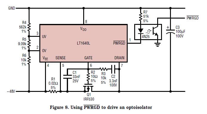 48 Volt Hot-Swap Controller for Negative Voltages