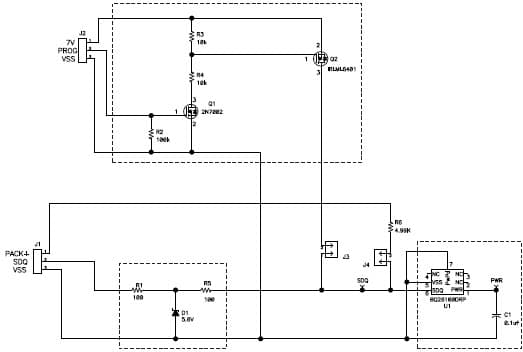 BQ26100EVM provides a method to authenticate battery packs and other peripherals