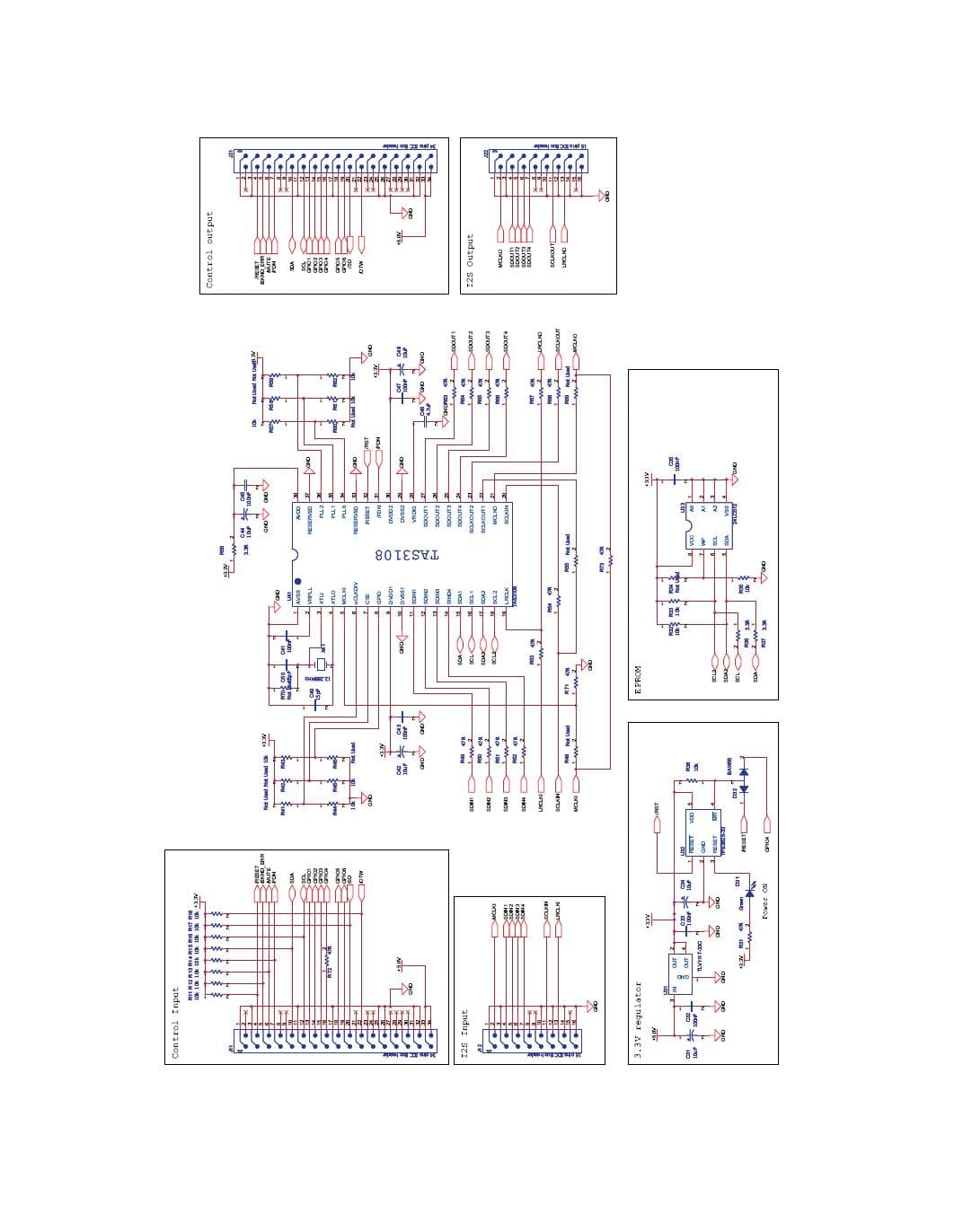 TAS3108EVM2, Evaluation Kit for featuring TAS3108, an 8-channel, fully programmable digital audio processor