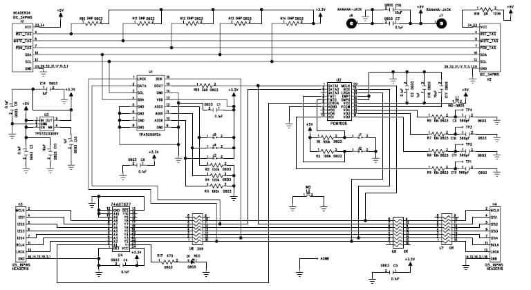 TPA5050EVM, Evaluation Module (EVM) consists of a Single TPA5050 Audio Delay Device