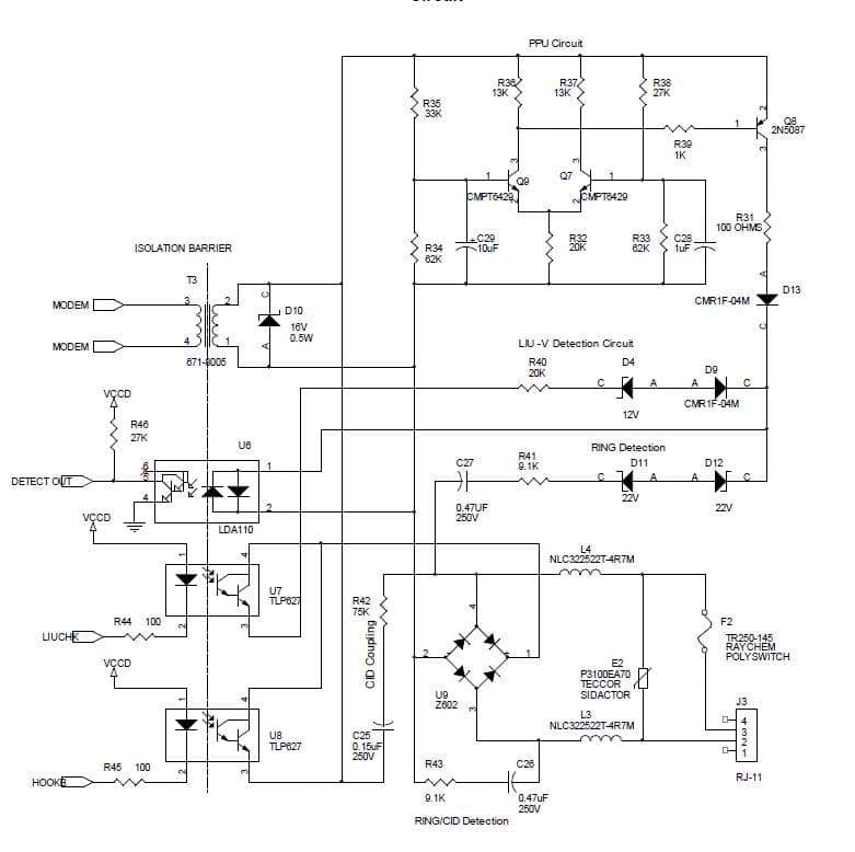 73M2901CE Line-In-Use/Parallel Pick Up Detection