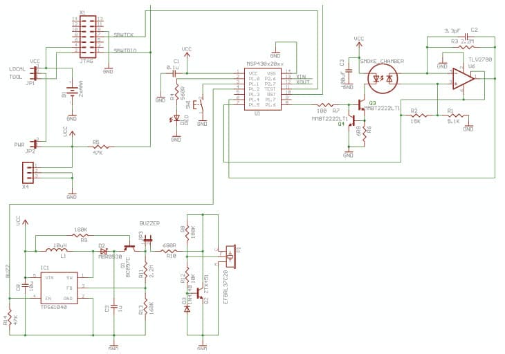 Implementing A Smoke Detector with the MSP430F2012 MCU