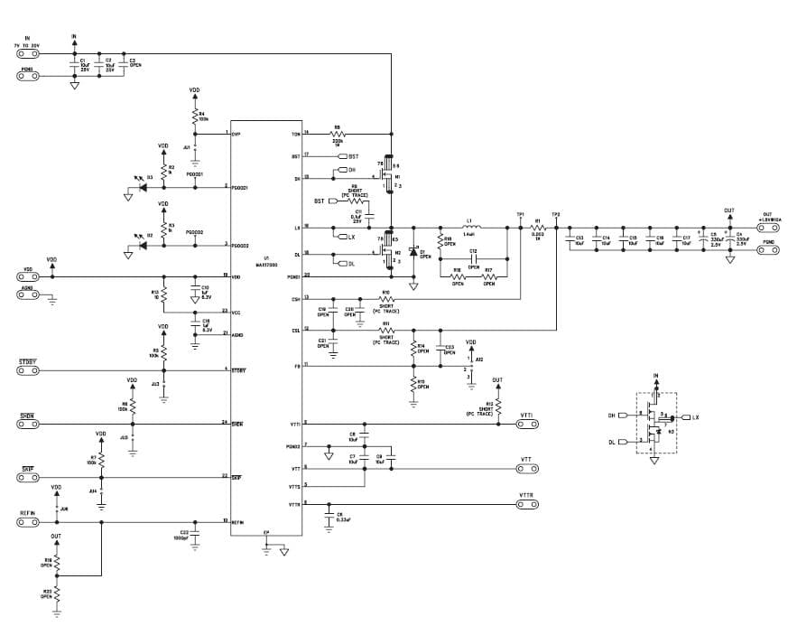 MAX17000EVKIT+, Evaluation Kit for MAX17000 0.9V, 0.9V, 1.8V DC to DC Multi-Output Power Supply for DDR Memory