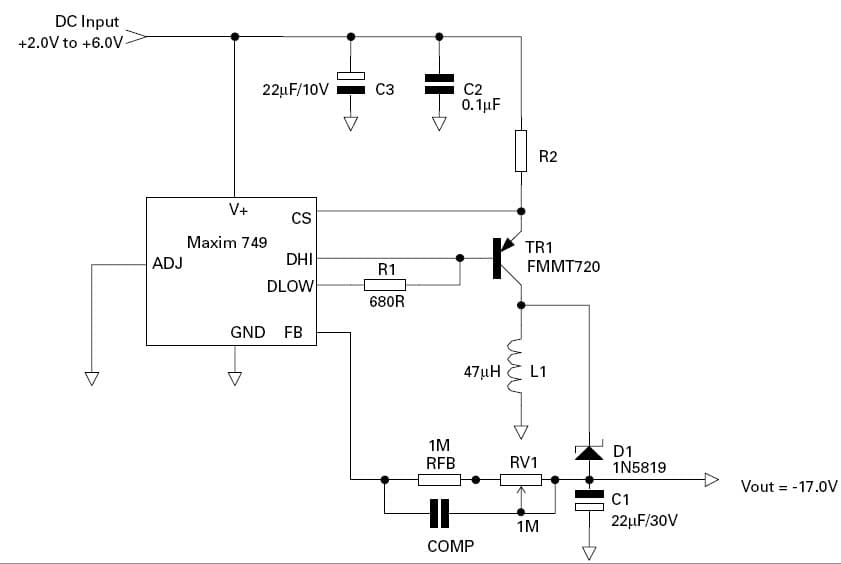 -17V DC to DC Single Output Power Supply