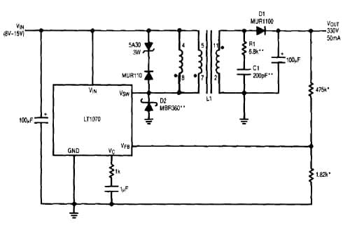 Parasitic Capacitance Effects in Step-Up Transformer Design