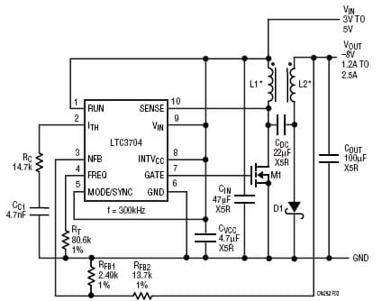 Analog Devices | LTC3704EMS#TR - Datasheet PDF & Tech Specs