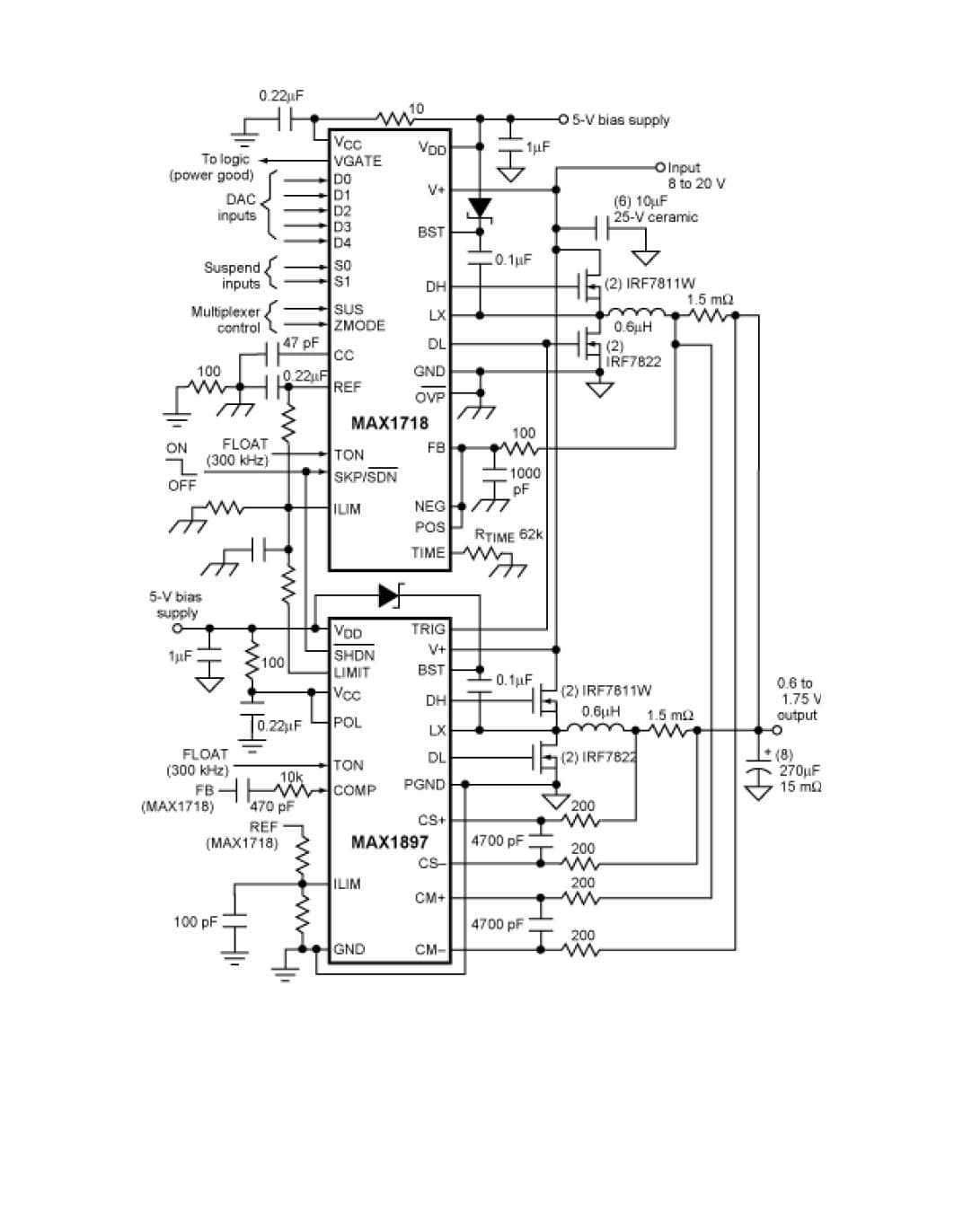 0.6 to 1.75V DC to DC Single Output Power Supply