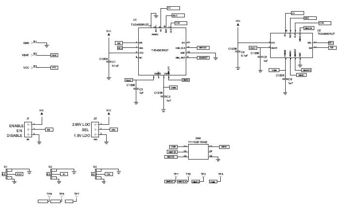 TXS4555 EVM, Evaluation Module for TXS4555 Smart Identity Module (SIM) Card Solution