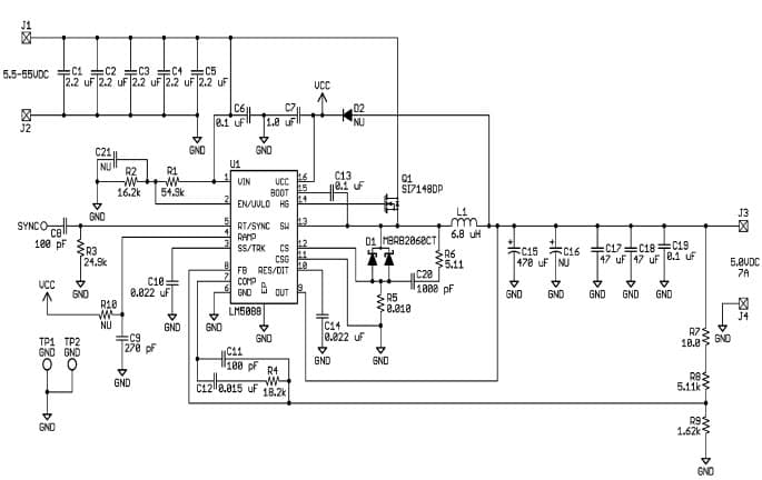 LM5088MH-2EVAL, Evaluation Board using LM5088MH Fully Functional Power Converter Based On Emulated Current Mode Control