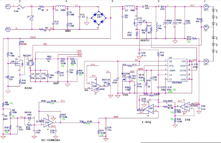 6-LEDs High Brightness LED Driver for LED Lighting