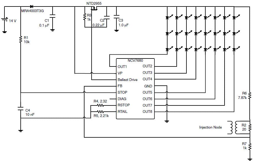 24-LEDs General LED Driver for Automotive