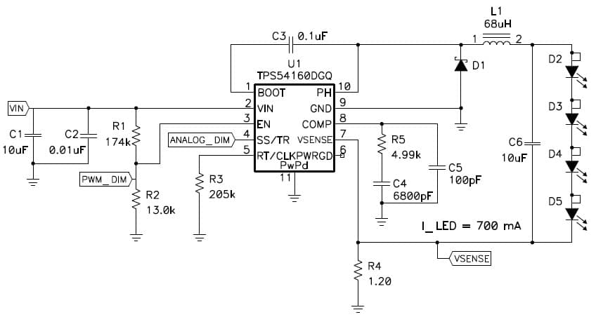 4-LEDs General LED Driver for LED Lighting