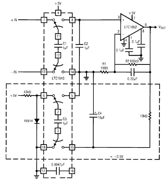 5V Instrumentation Amplifier for Medical