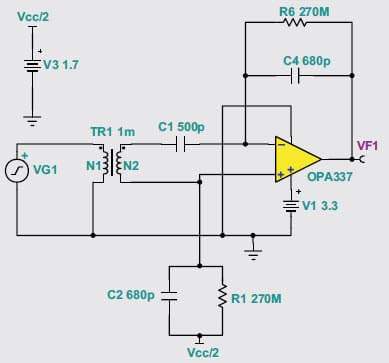 3.3V Analog Amplification for Medical