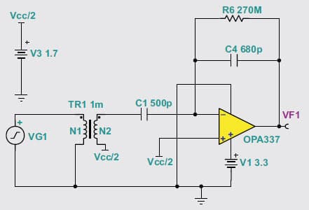 3.3V Analog Amplification for Medical