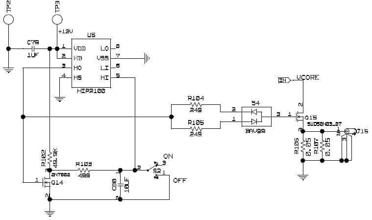 AN1460.1, Application Note for ISL62883 100V/2A Peak High Frequency Half Bridge Driver Implementing Intel IMVP6.5 Protocol With 75ADC Full Load