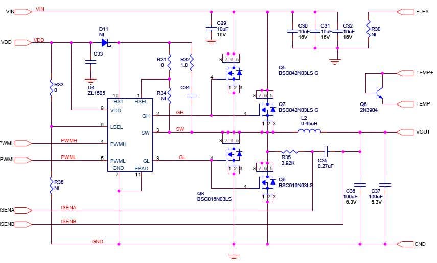 Application Note 1463 for ZL2004 6Layer Board Integrated Mixed Signal Power Converter Provides Single-phase Power Rail Up to 40A