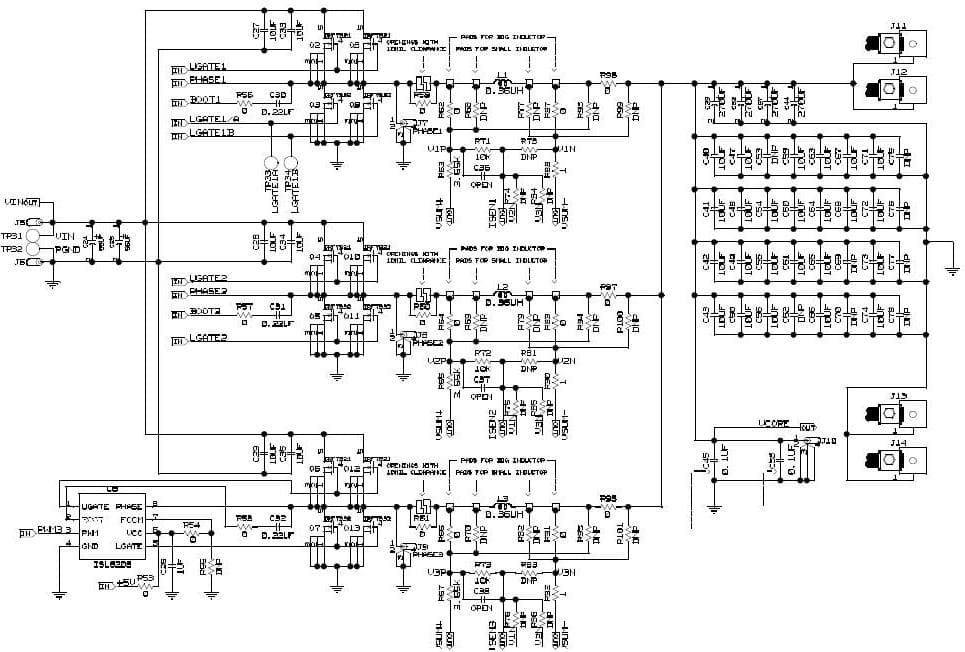 ISL62883CEVAL2Z, Evaluation Board for the DC to DC Single Output Power Supply for Desktop PC Power Supply