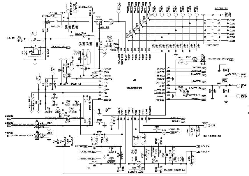 ISL62882CEVAL2Z, Evaluation Board for the ISL62882, 1.5V DC to DC Single Output Power Supply for Desktop PC Power Supply