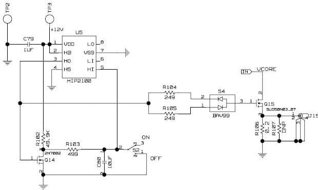 Application Note AN1553 for ISL62881 High Frequency Half Bridge Driver With Buck PWM GPU Controller Single Phase Implementing Intel IMVP6.5 Protocol With 26ADC Full Load