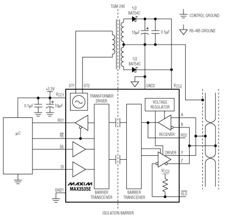 3.3V RS-485 Transceiver for Power Meter