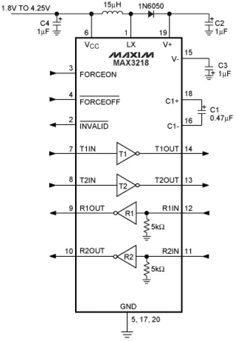 Evolution of the 1.8 to 4.25V RS-232 Transceiver