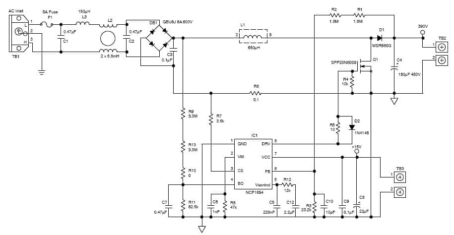 300W, 390V AC to DC Single Output Power Supply for Desktop PC