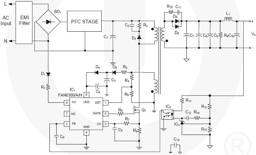 90W, 19V AC to DC Single Output Power Supply for Communications/Telecom