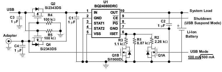 4.2V, 1-Cell, Lithium-Ion Battery Charger for Cellular Phone