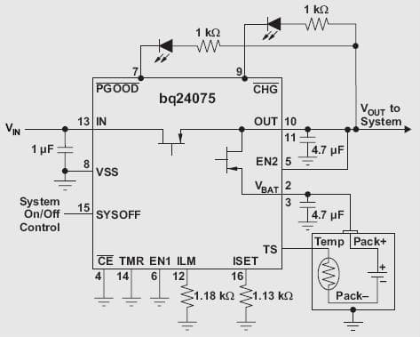 5.5V, 1-Cell, Lithium-Ion Battery Charger for Portable Media Player