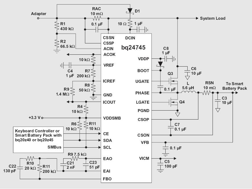 4.25V, 1 to 4-Cell, Lithium-Ion Battery Charger for CT Scanner