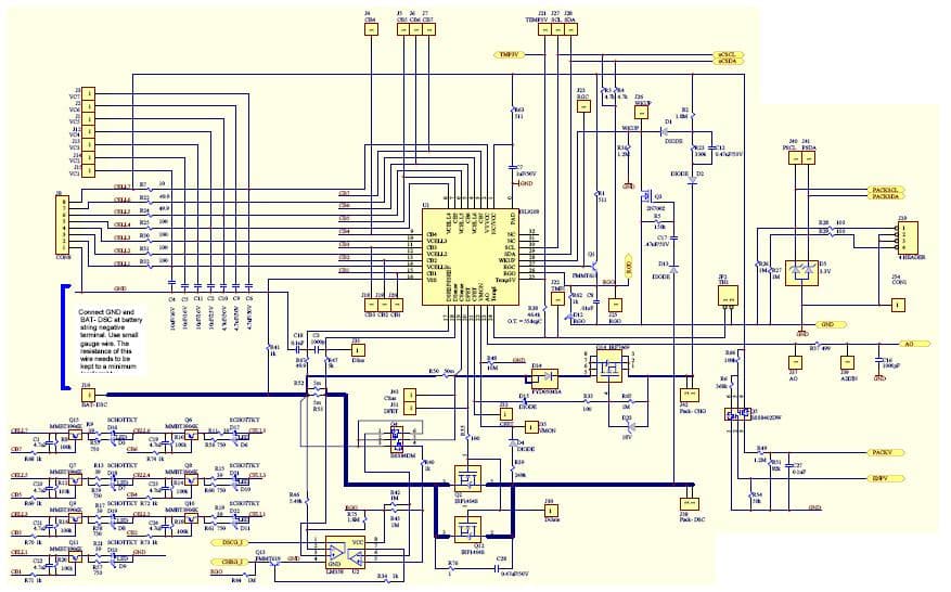 ISL9208EVAL2Z, Evaluation Board Able to Charge or Discharge Condition Detect Used For 4 to 7- Series Connected Lithium-Ion Battery Pack