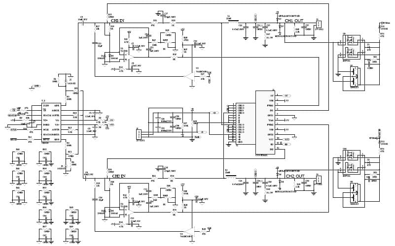 120W, 2-Channel, Class-D Audio Power Amplifier for Active Subwoofer