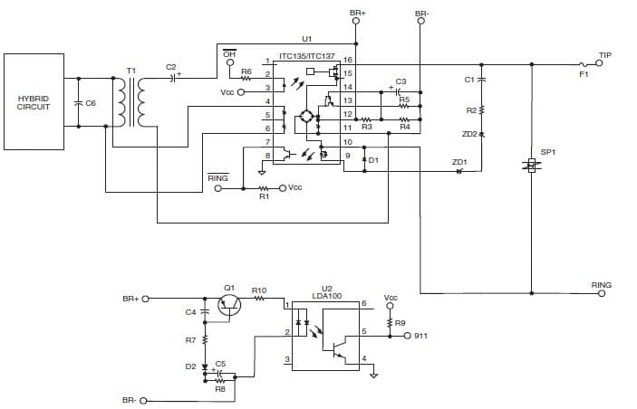 FXO/DAA Design Using Clare OptoMOS Components for 911 Function, Consider the case of the satellite set-top box