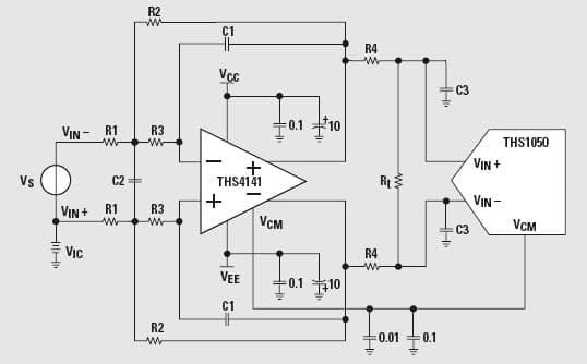 1000KHz, Differential Active Filter for Audio